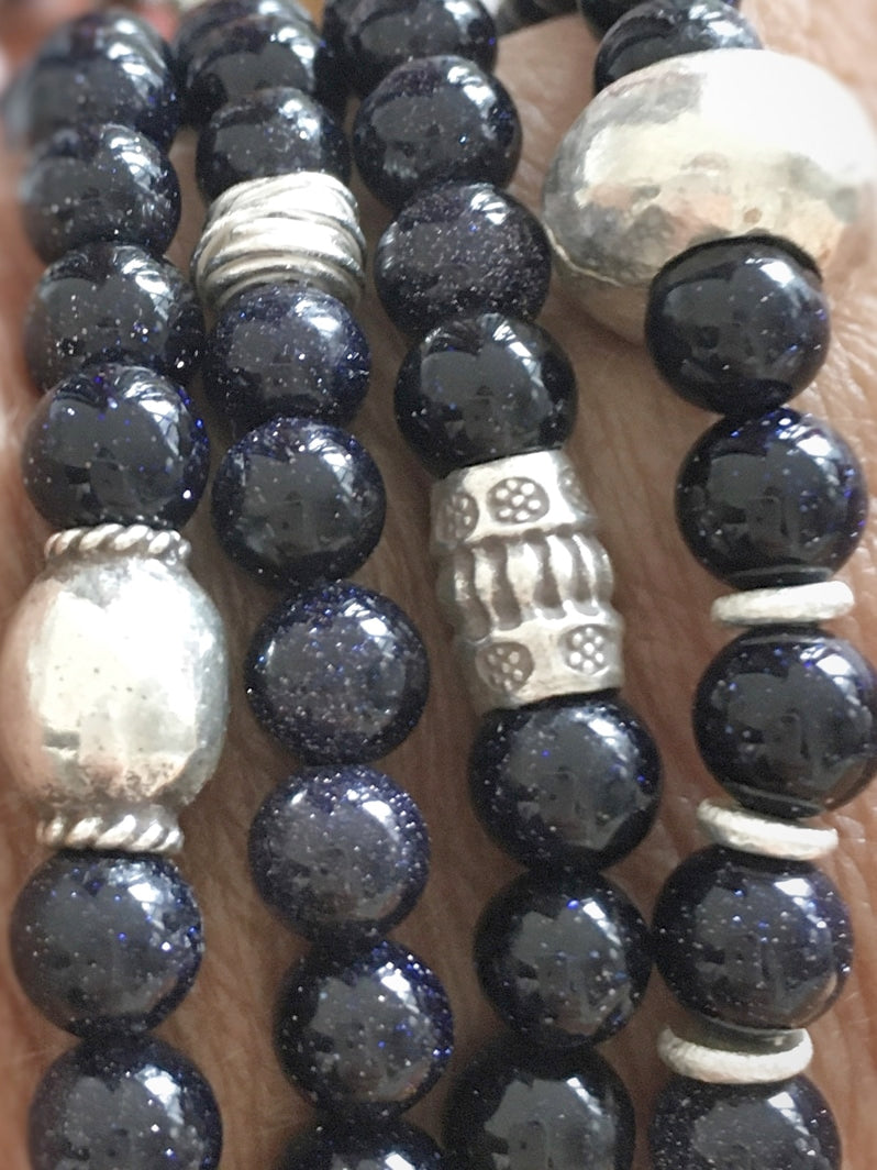 A154 - Blaufluss mit Silber IV