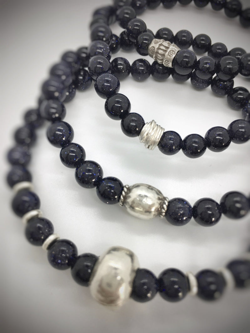 A154 - Blaufluss mit Silber IV