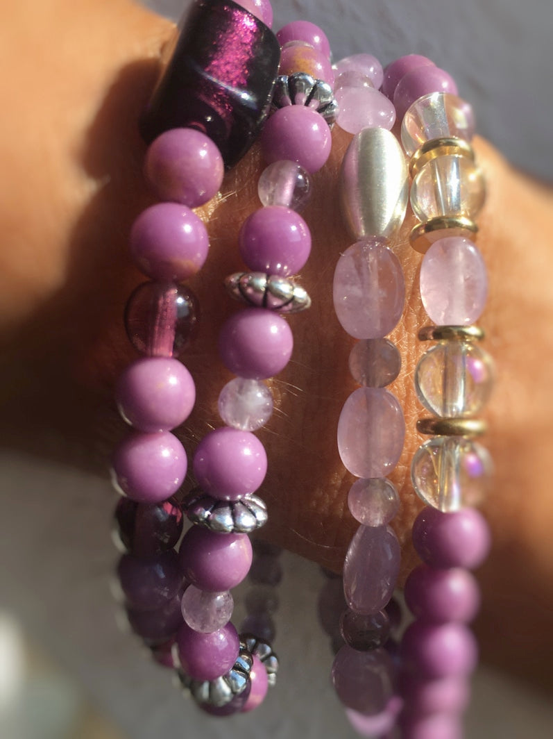 A179 - Phosphosiderit mit Amethyst