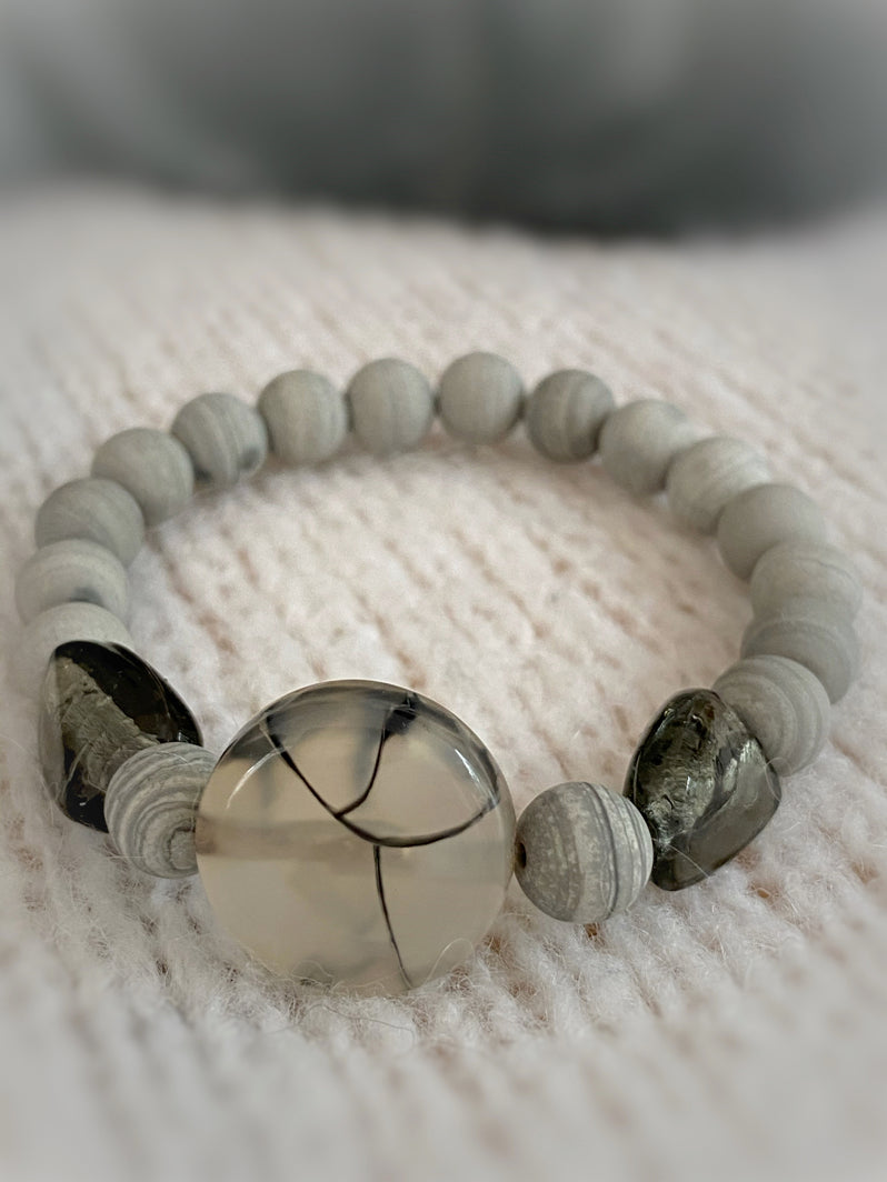 A329 - Bänderjaspis mit Sardonyx