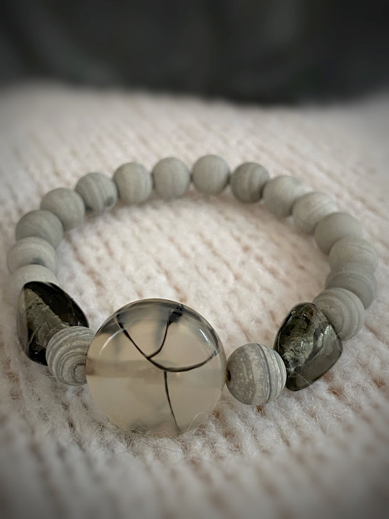 A329 - Bänderjaspis mit Sardonyx