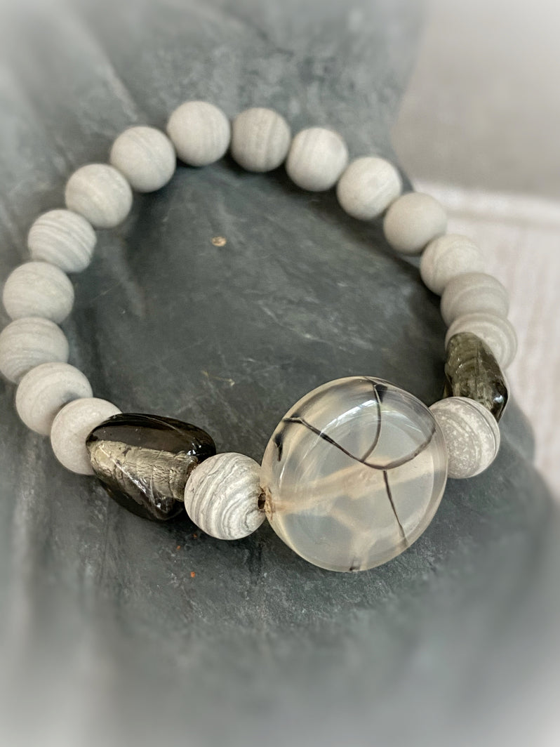 A329 - Bänderjaspis mit Sardonyx