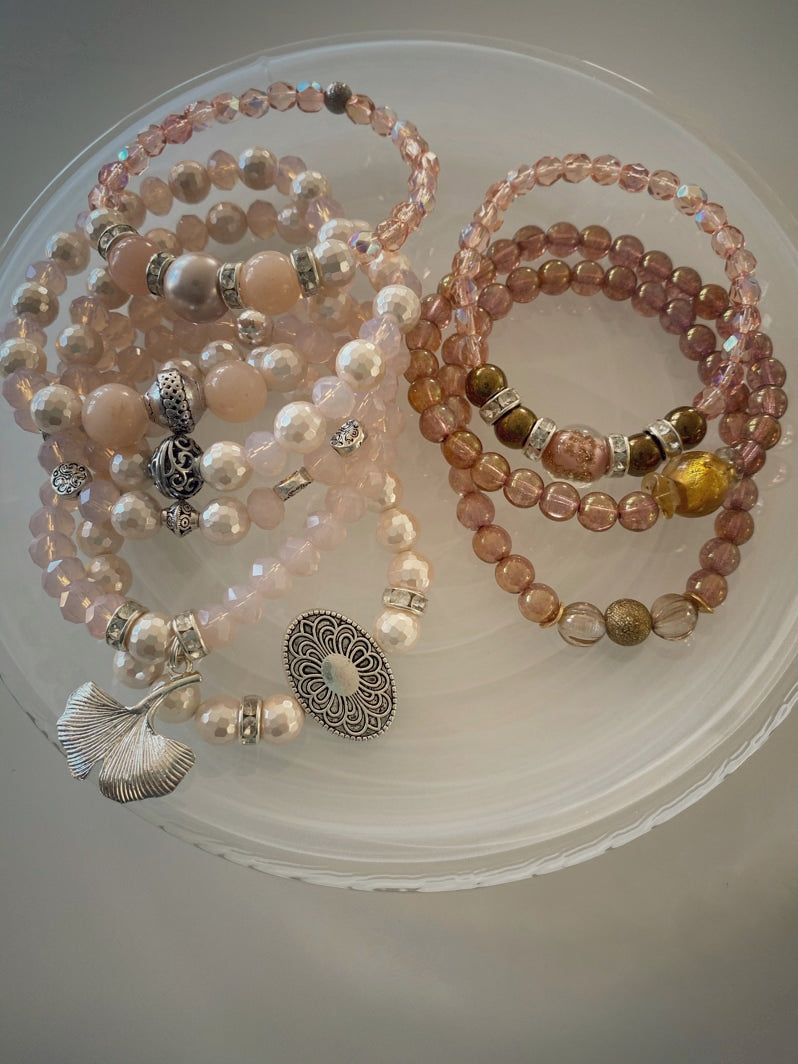 A363 - Muschelperle und Kristallglas