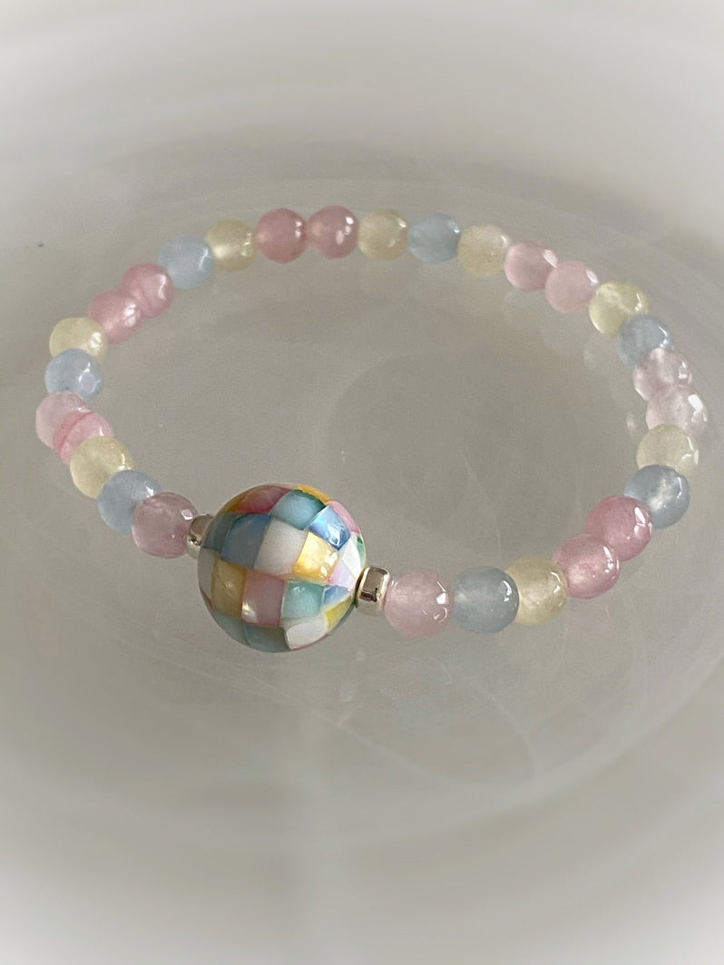 A466 - Facettierter Multicolor-Achat I