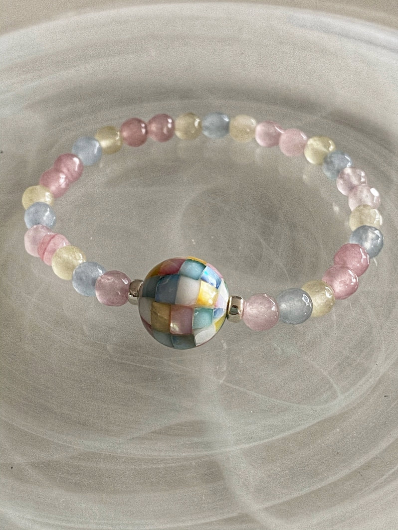 A466 - Facettierter Multicolor-Achat I