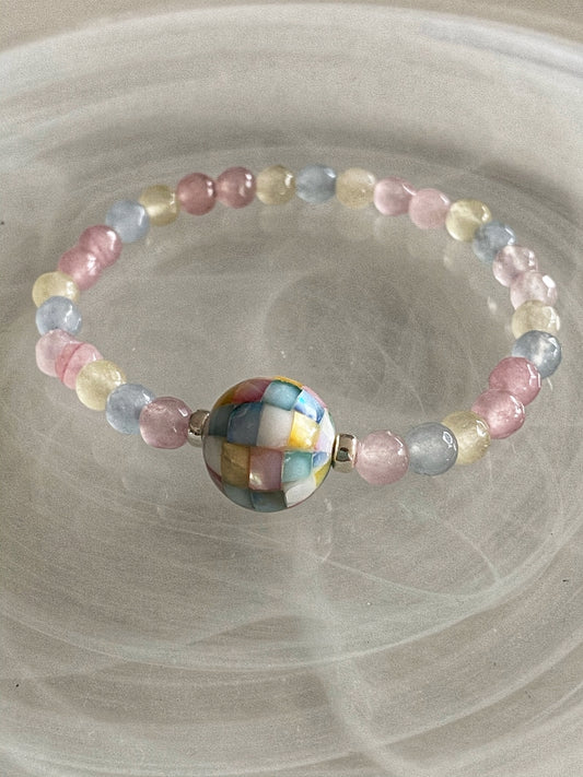 A466 - Facettierter Multicolor-Achat I