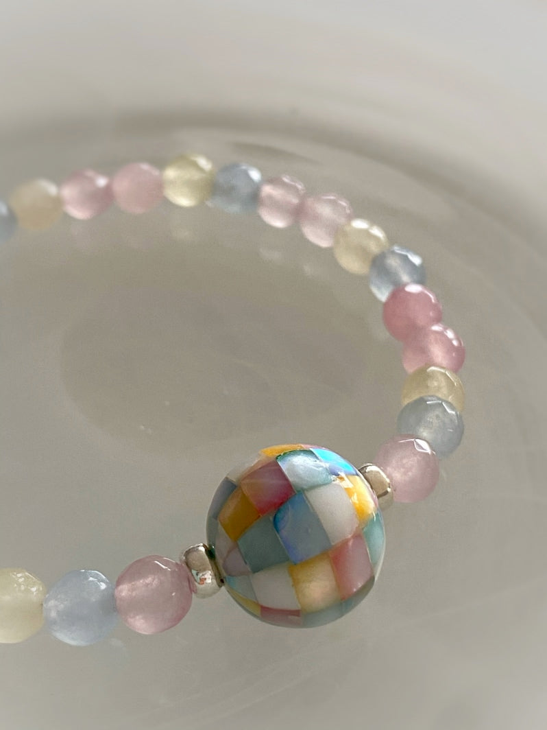 A466 - Facettierter Multicolor-Achat I