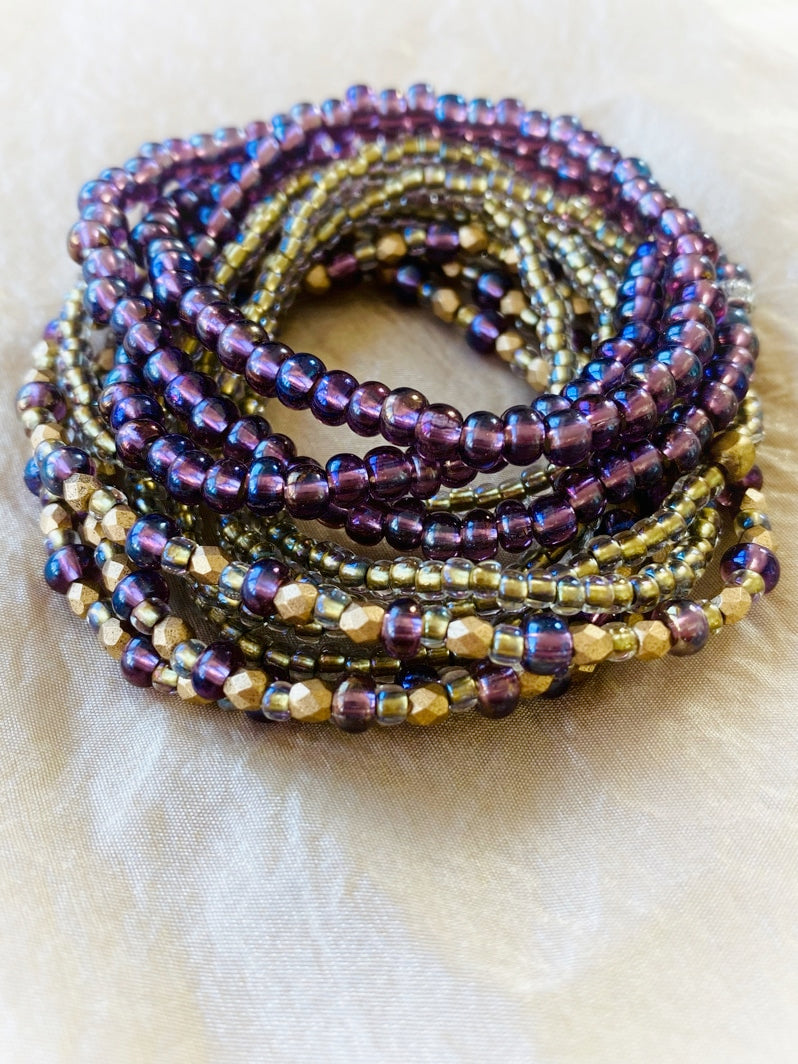 A737 - Wickelarmband Purple Dreams
