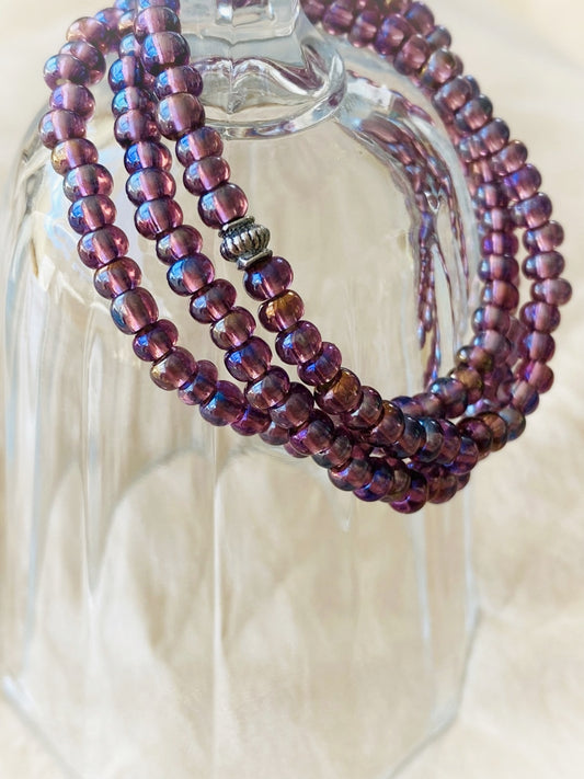 A737 - Wickelarmband Purple Dreams