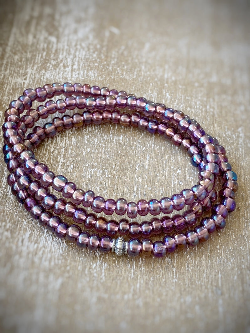 A737 - Wickelarmband Purple Dreams