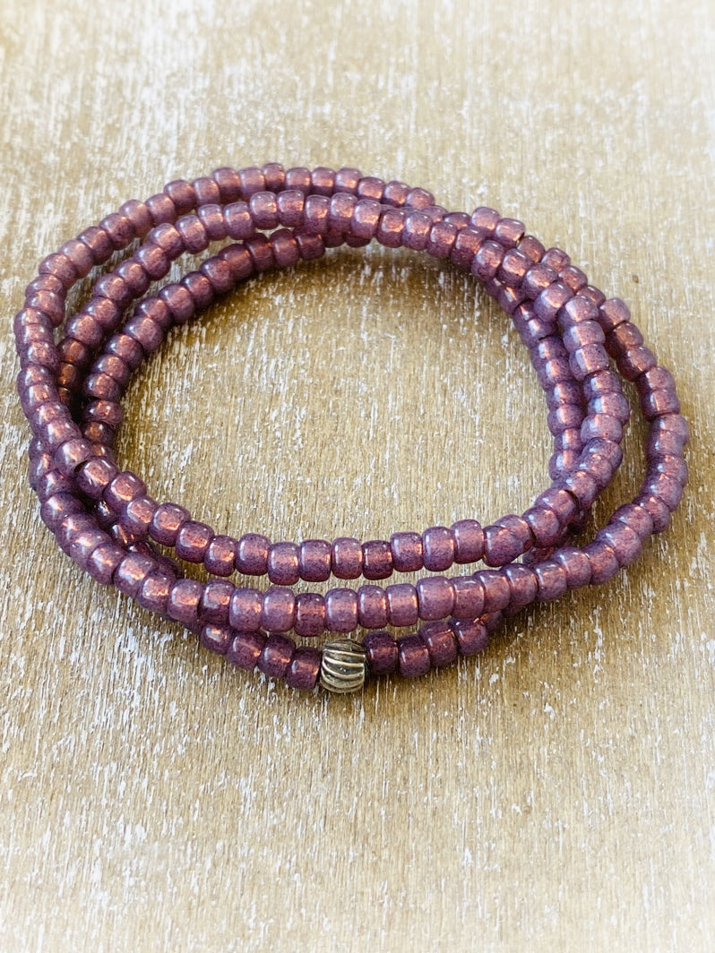 A738 - Wickelarmband Purple Vibes