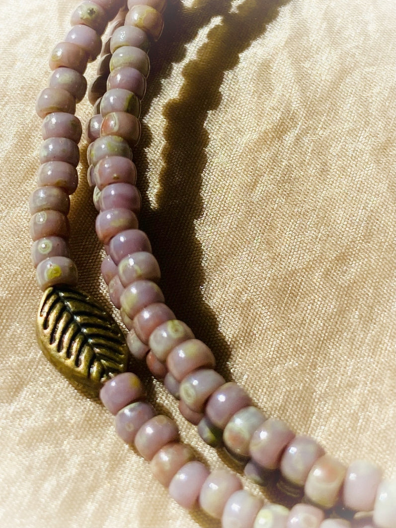 A745 - Wickelarmband Dusky Pink 1