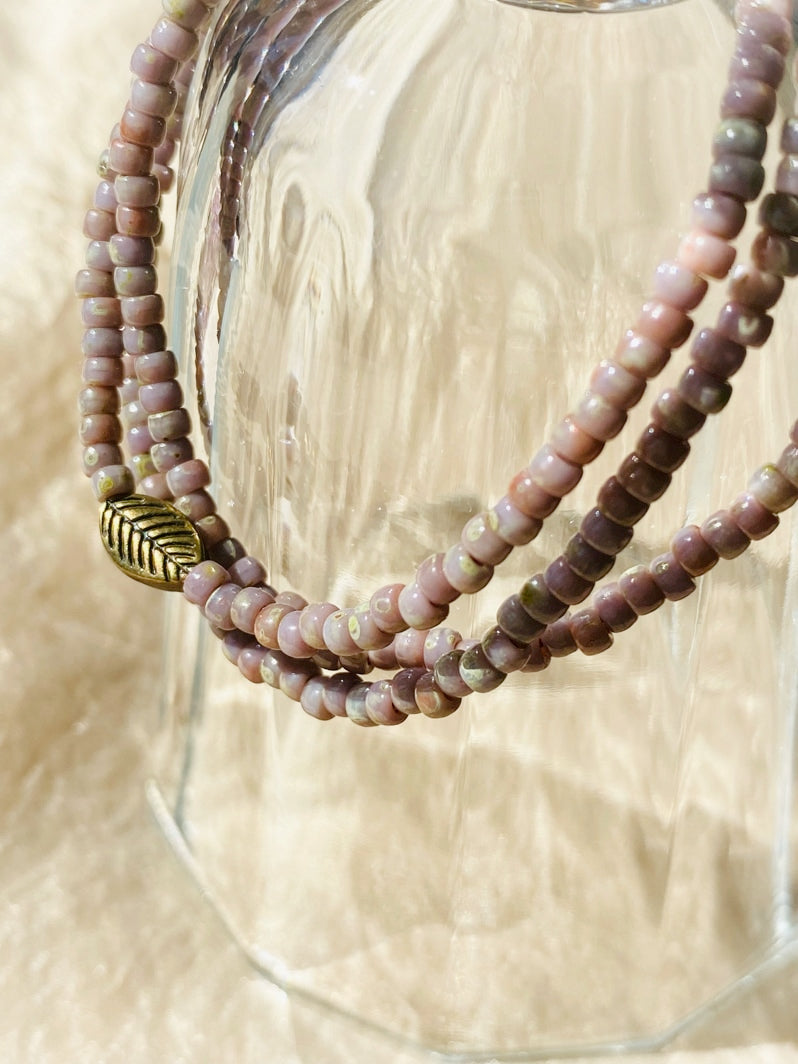 A745 - Wickelarmband Dusky Pink 1