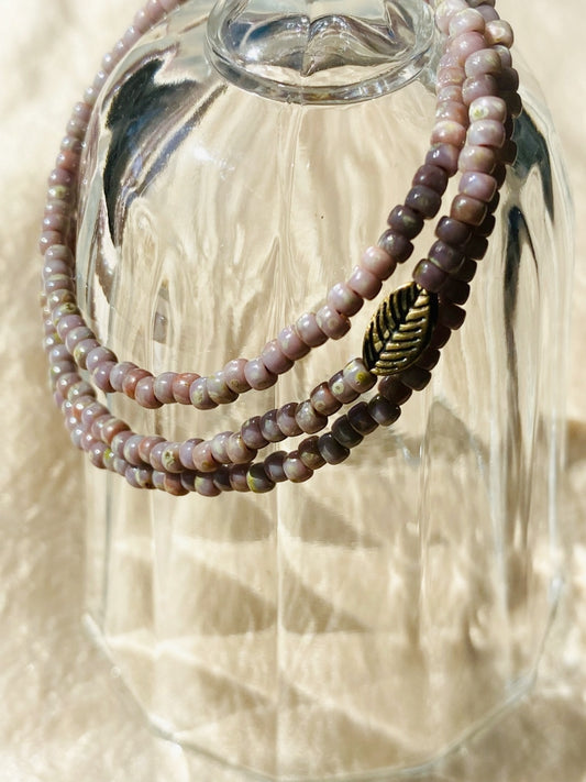 A745 - Wickelarmband Dusky Pink 1