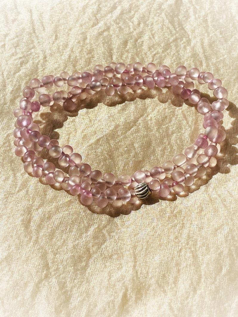 A750 - Wickelarmband Pink Drops 2