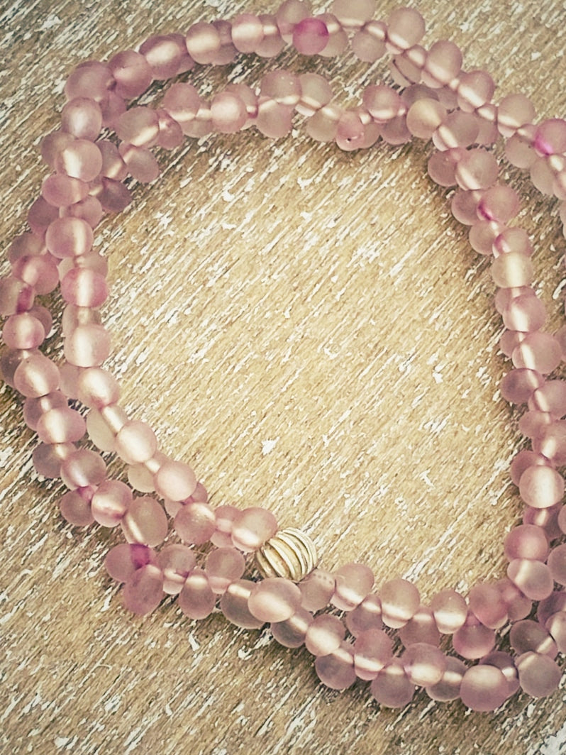 A750 - Wickelarmband Pink Drops 2