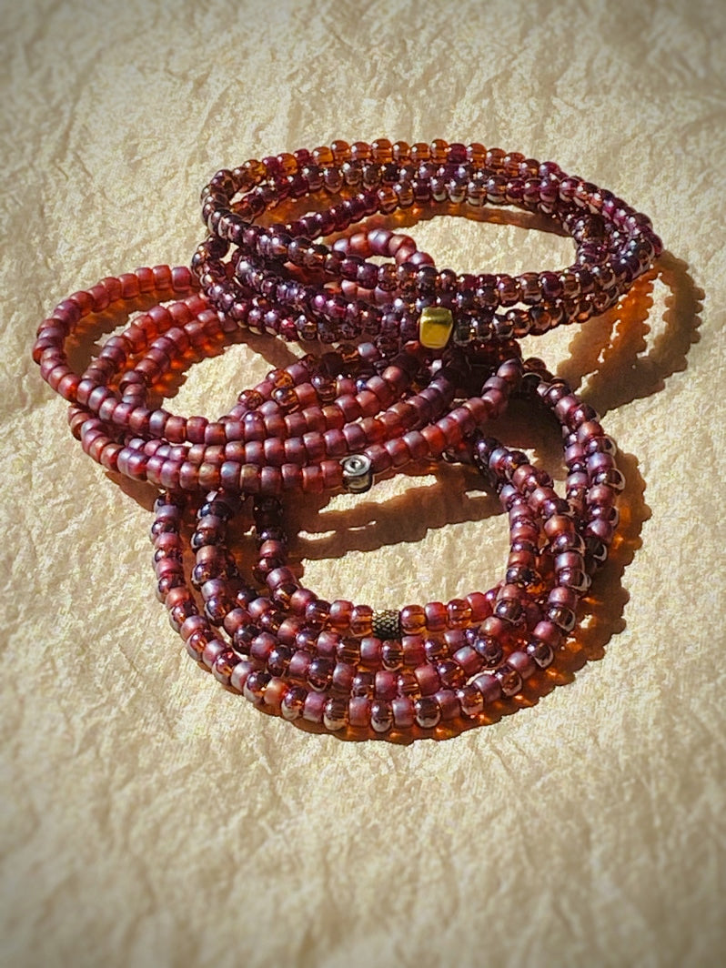 A752 - Wickelarmband Maroon Vibes 2