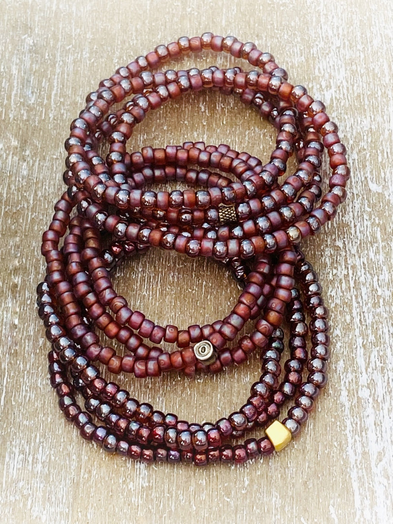A752 - Wickelarmband Maroon Vibes 2