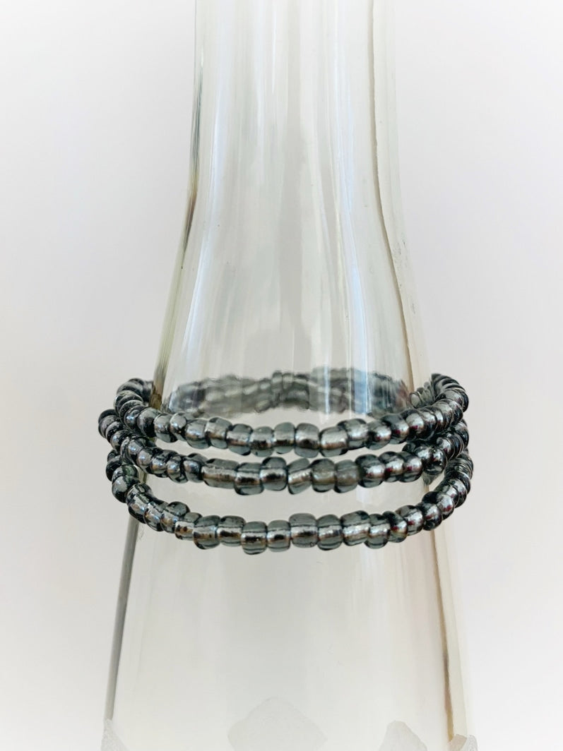A869 - Wickelarmband Anthrazit 1