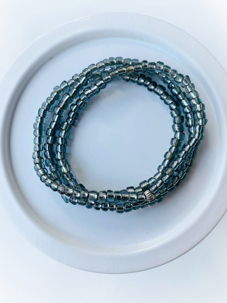 A870 - Wickelarmband Anthrazit 2