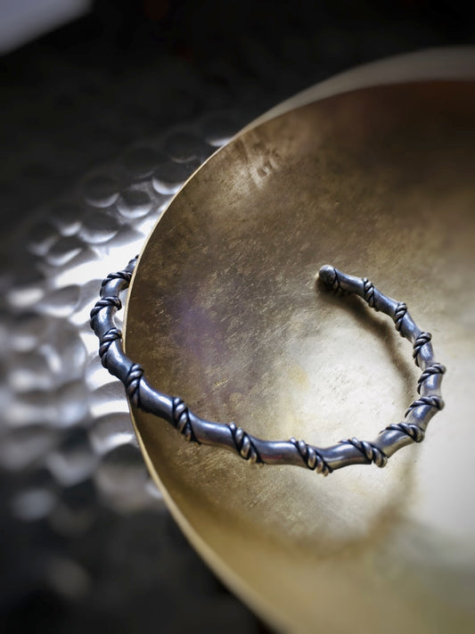 Z063 - Silber-Armreif mit gedrehtem Seil