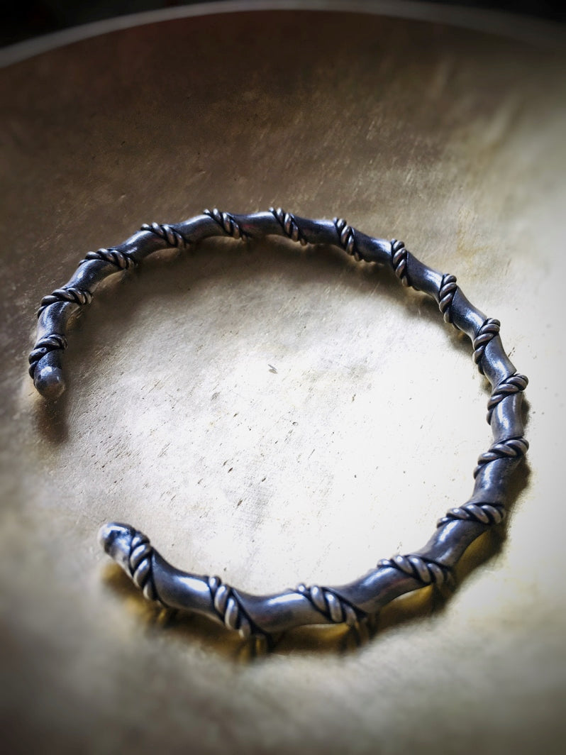 Z063 - Silber-Armreif mit gedrehtem Seil