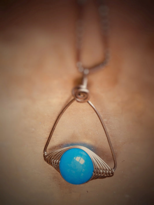 Z075 - Boho-Kette mit Jade-Perle