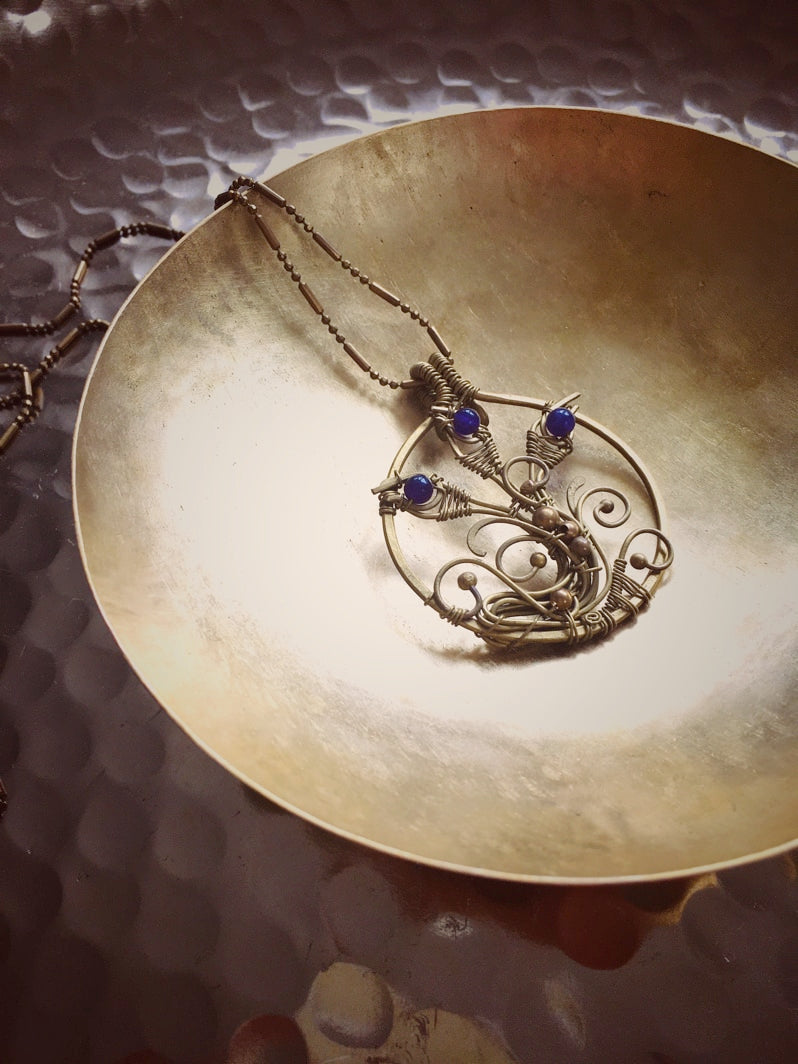 Z078 - Boho-Kette mit Amethyst