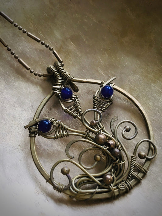 Z078 - Boho-Kette mit Amethyst