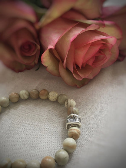 A164 - Butter Jade mit Hill Tribe Silber