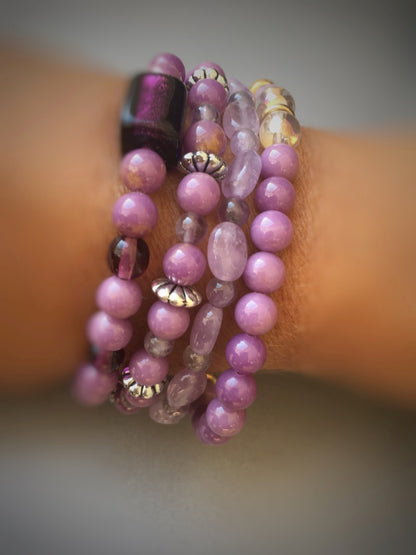 A179 - Phosphosiderit mit Amethyst