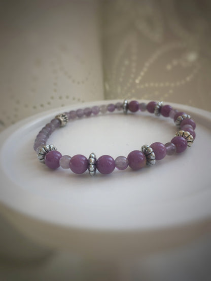 A179 - Phosphosiderit mit Amethyst