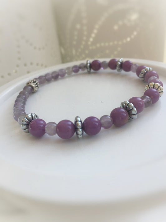 A179 - Phosphosiderit mit Amethyst