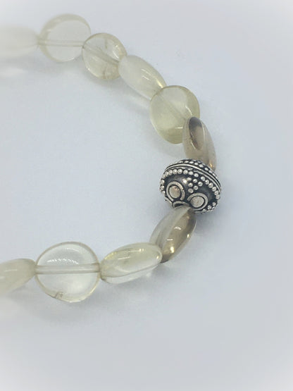 A193 - Limonenquarz mit Bali-Perle
