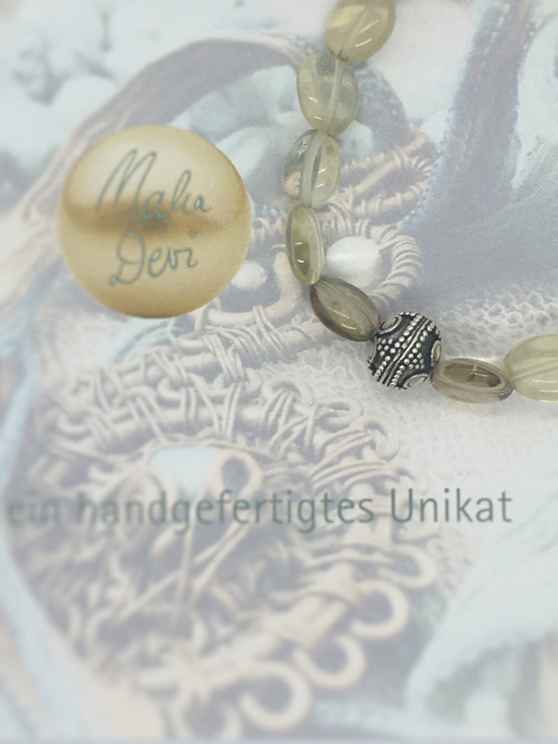 A193 - Limonenquarz mit Bali-Perle