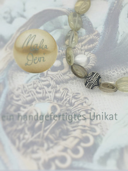 A193 - Limonenquarz mit Bali-Perle