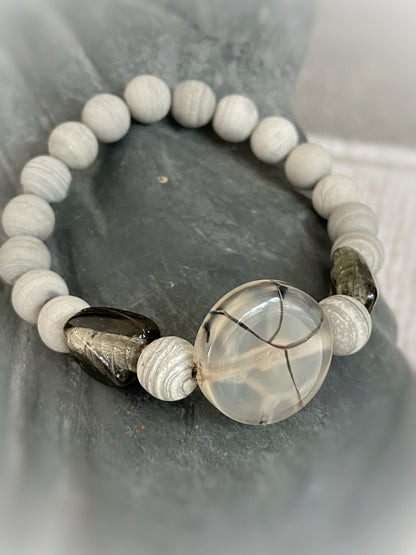 A329 - Bänderjaspis mit Sardonyx