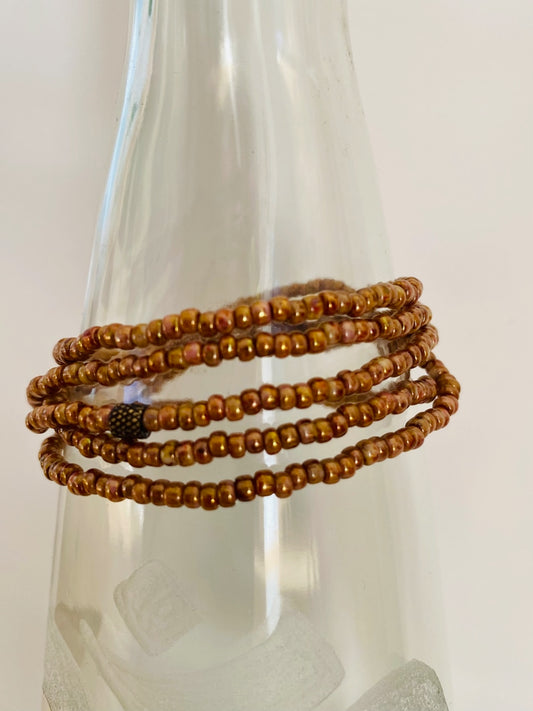 A838 - Wickelarmband Rosé-Gold 1