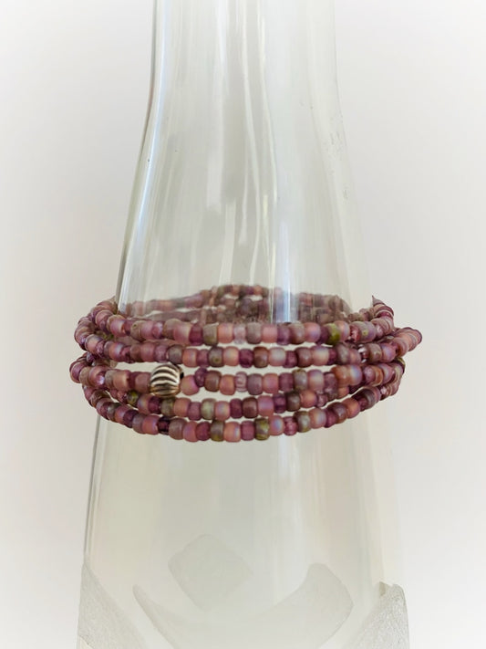 A861 - Wickelarmband Lila-Mix