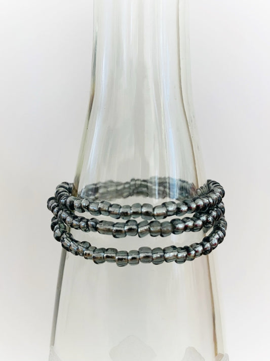 A869 - Wickelarmband Anthrazit 1