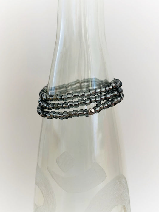 A870 - Wickelarmband Anthrazit 2