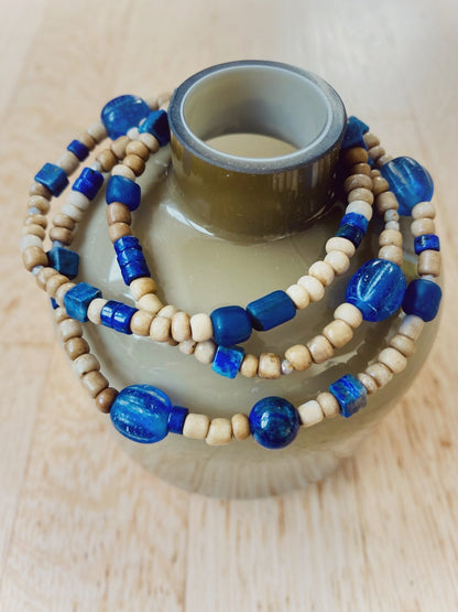 A893 - Wickelarmband Sand-Blue 2