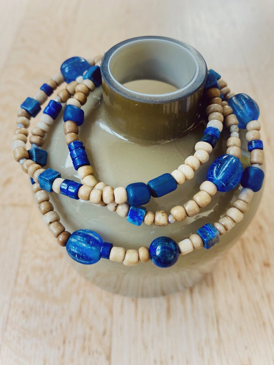 A893 - Wickelarmband Sand-Blue 2