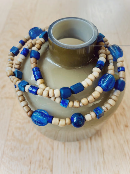 A893 - Wickelarmband Sand-Blue 2