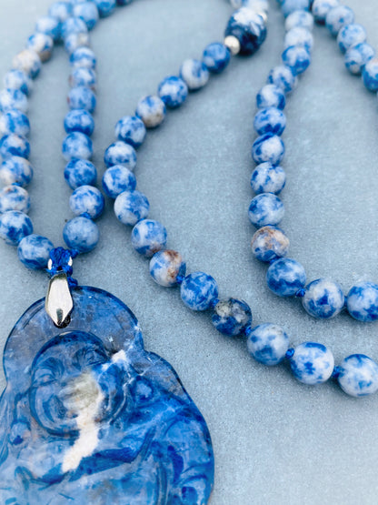 M147 -Blue Laughing Buddha