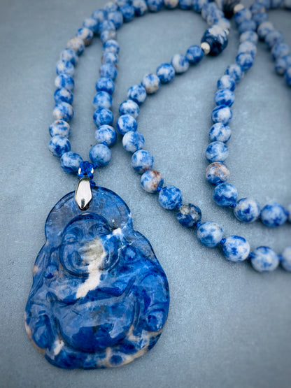 M147 -Blue Laughing Buddha