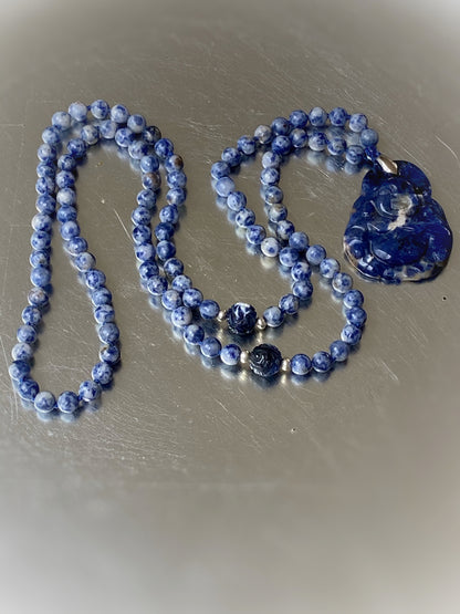 M147 -Blue Laughing Buddha