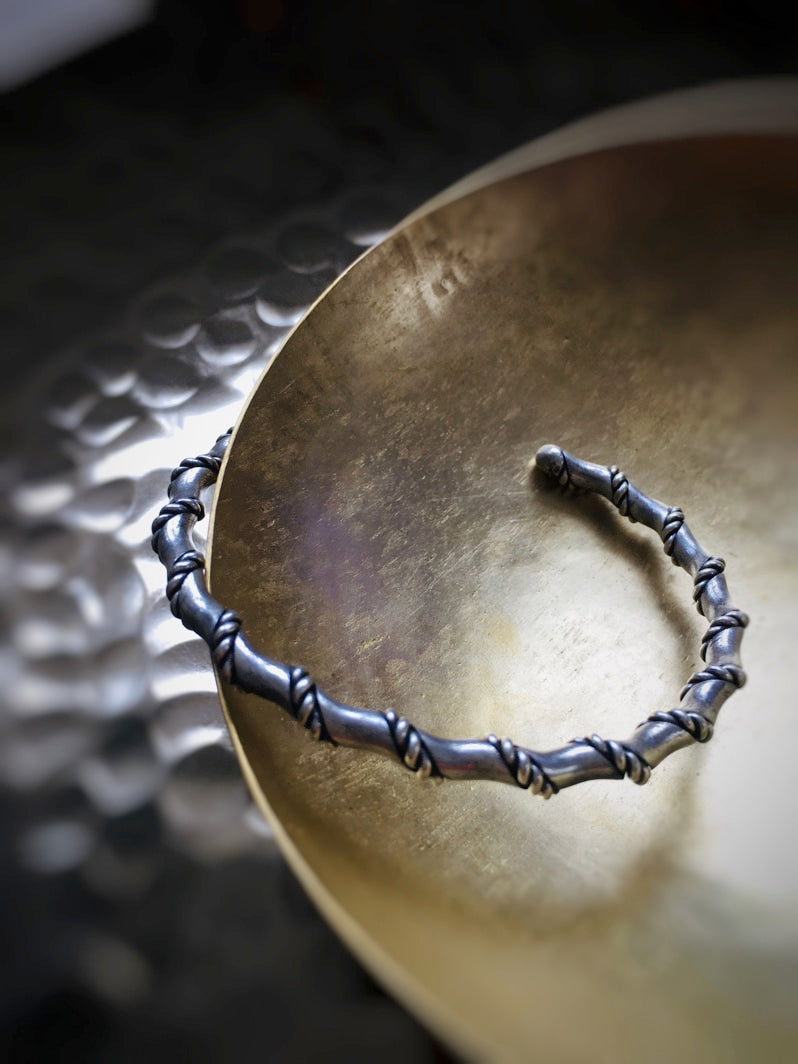Z063 - Silber-Armreif mit gedrehtem Seil