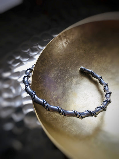 Z063 - Silber-Armreif mit gedrehtem Seil