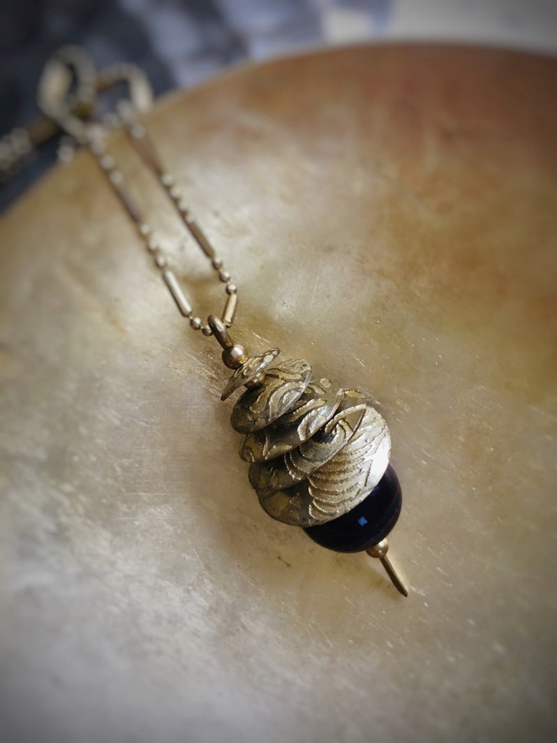 Z072 - Boho-Kette mit Tigerauge